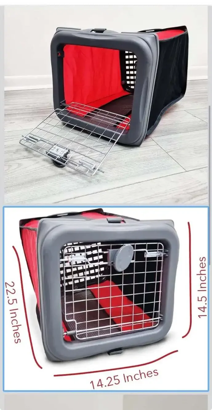 SEDLAV Pop-up Soft-Sided Pet Carrier 22.5 x 14.5 x 14.25